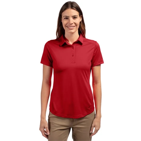 Women's polo with short sleeves, moisture-wicking performance UPF 50+ protection, and... from ASI 47965 Cutter & Buck