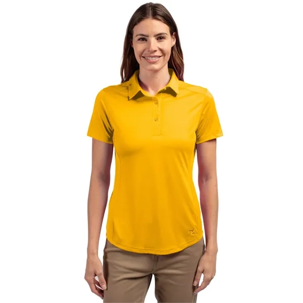Women's polo with short sleeves, moisture-wicking performance UPF 50+ protection, and... from ASI 47965 Cutter & Buck