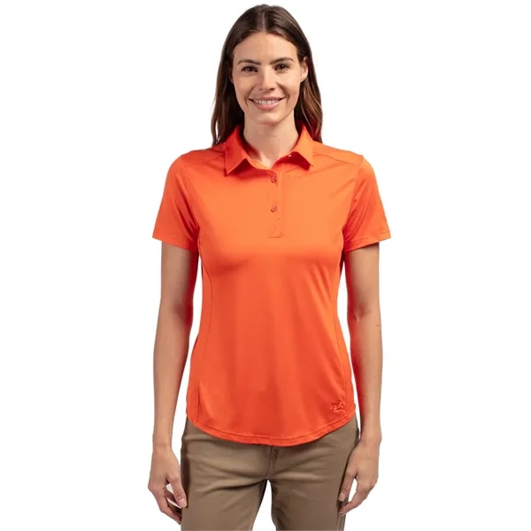 Women's polo with short sleeves, moisture-wicking performance UPF 50+ protection, and... from ASI 47965 Cutter & Buck