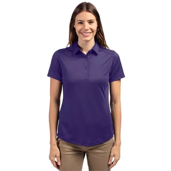 Women's polo with short sleeves, moisture-wicking performance UPF 50+ protection, and... from ASI 47965 Cutter & Buck