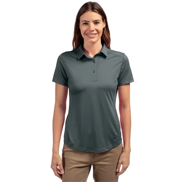 Women's polo with short sleeves, moisture-wicking performance UPF 50+ protection, and... from ASI 47965 Cutter & Buck
