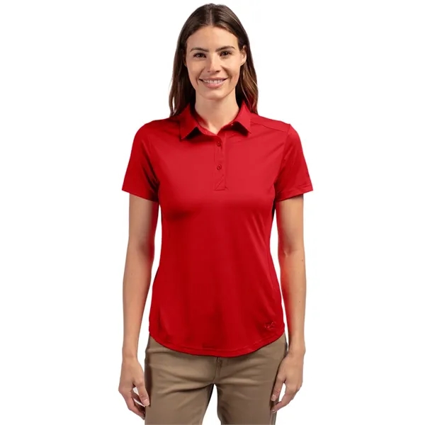Women's polo with short sleeves, moisture-wicking performance UPF 50+ protection, and... from ASI 47965 Cutter & Buck