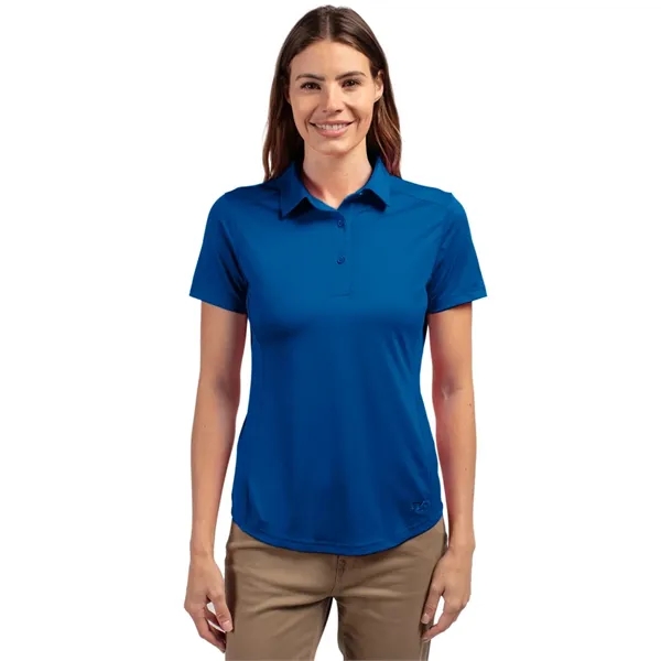 Women's polo with short sleeves, moisture-wicking performance UPF 50+ protection, and... from ASI 47965 Cutter & Buck