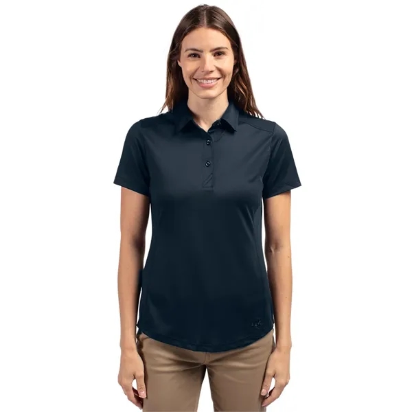 Women's polo with short sleeves, moisture-wicking performance UPF 50+ protection, and... from ASI 47965 Cutter & Buck