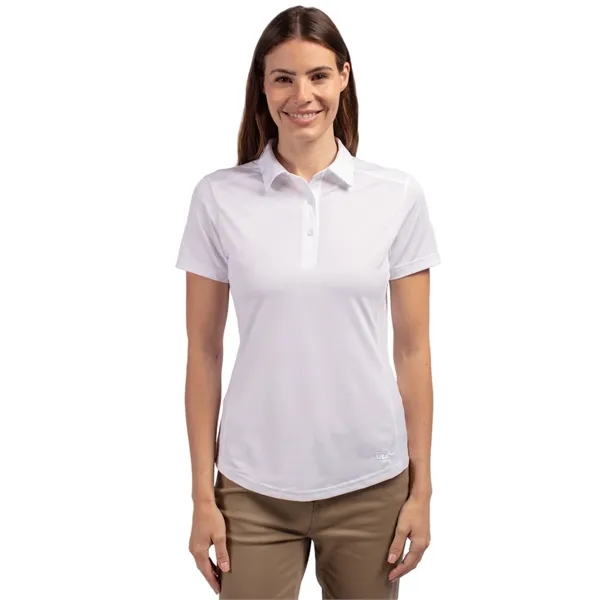 Women's polo with short sleeves, moisture-wicking performance UPF 50+ protection, and... from ASI 47965 Cutter & Buck