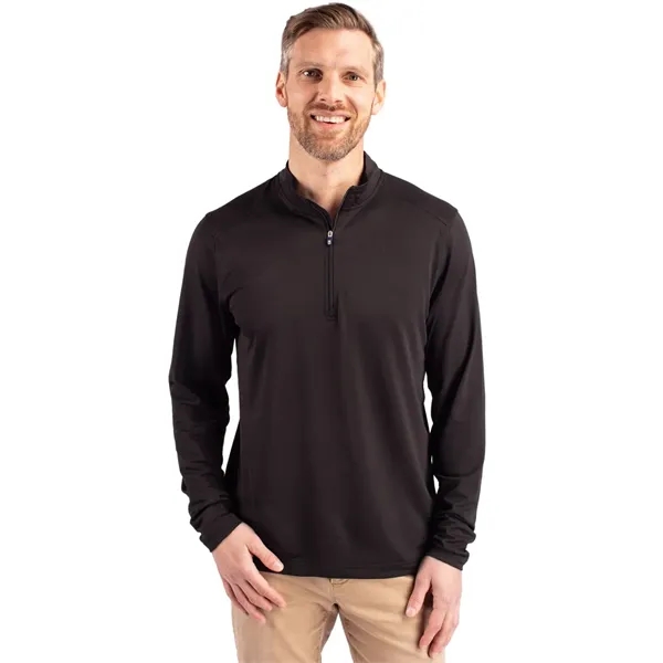Men's sweatshirt with a quarter zip, long sleeves, UPF 25+ protection,... from ASI 47965 Cutter & Buck