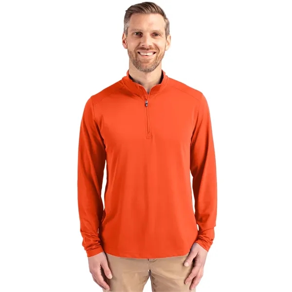 Men's sweatshirt with a quarter zip, long sleeves, UPF 25+ protection,... from ASI 47965 Cutter & Buck