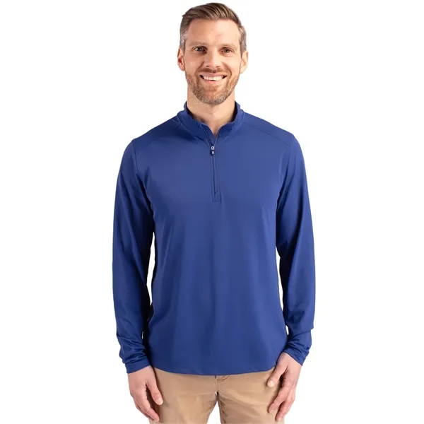 Men's sweatshirt with a quarter zip, long sleeves, UPF 25+ protection,... from ASI 47965 Cutter & Buck