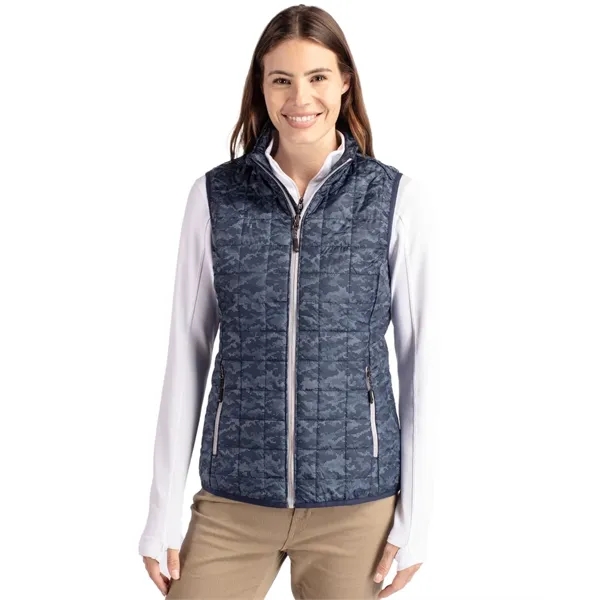 Women's puffer vest with insulation, full-zip, wind and water resistance, and... from ASI 47965 Cutter & Buck