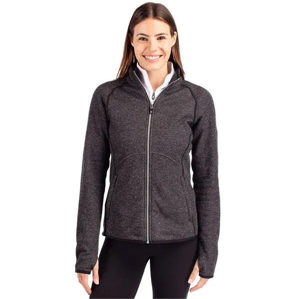 Women's jacket with a full-zip, brushed fleece interior, mock collar, pockets,... from ASI 47965 Cutter & Buck