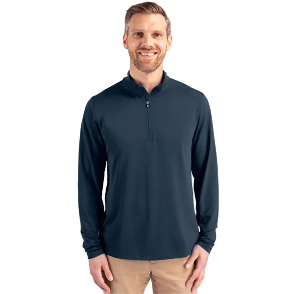 Men's sweatshirt with a quarter-zip, UPF25+ protection, moisture-wicking performance, and mock... from ASI 47965 Cutter & Buck