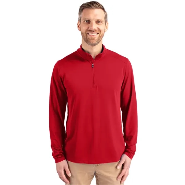 Men's sweatshirt with a quarter-zip, UPF25+ protection, moisture-wicking performance, and mock... from ASI 47965 Cutter & Buck