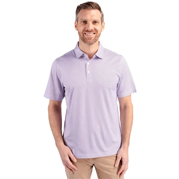 Men's polo with short sleeves, 4-way stretch, moisture-wicking performance, and UPF50+... from ASI 47965 Cutter & Buck