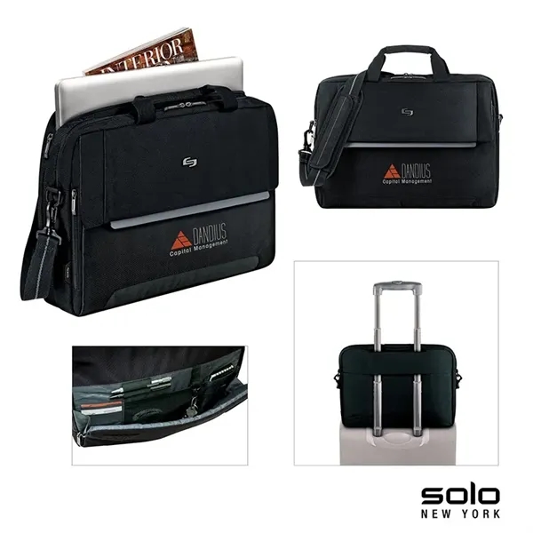 3" x 11.75" x 16.5" Solo Chrysler briefcase; includes padded pocket... from ASI 67866 Logomark/Valumark