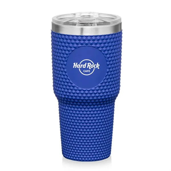 The stylish 27oz Adamas Textured Double Wall Tumbler features a studded... from ASI 84592 St Regis Group