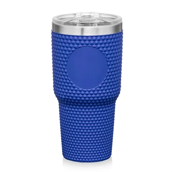 The stylish 27oz Adamas Textured Double Wall Tumbler features a studded... from ASI 84592 St Regis Group