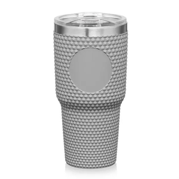 The stylish 27oz Adamas Textured Double Wall Tumbler features a studded... from ASI 84592 St Regis Group