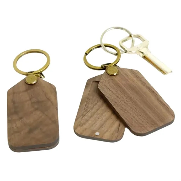 Wooden photo frame keychain plus laser engraving on 1 location... from ASI 37218 Athena Promo (tm)