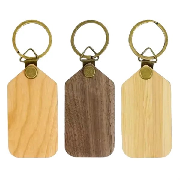 Wooden photo frame keychain plus laser engraving on 1 location... from ASI 37218 Athena Promo (tm)