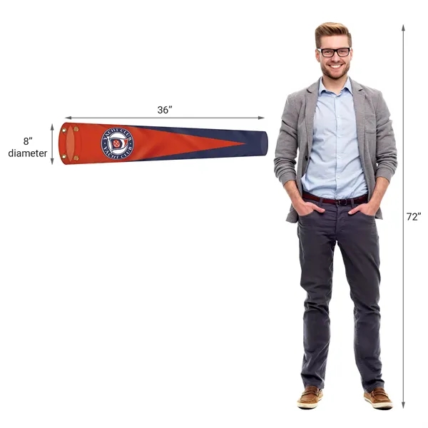 8" x 36" Custom Digitally Printed Knitted Polyester Windsocks... from ASI 80228 Quinn