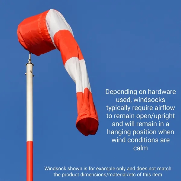 8" x 36" Custom Digitally Printed Knitted Polyester Windsocks... from ASI 80228 Quinn