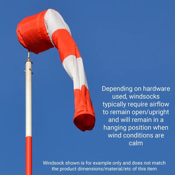 10" x 36" Custom Digitally Printed Knitted Polyester Windsocks... from ASI 80228 Quinn