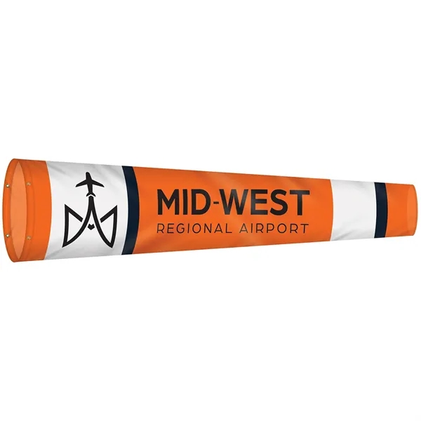 24" x 96" Custom Digitally Printed Knitted Polyester Windsocks... from ASI 80228 Quinn