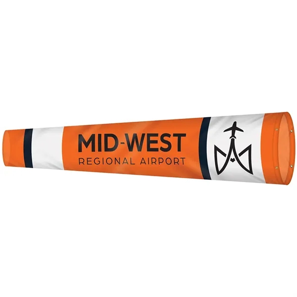 24" x 96" Custom Digitally Printed Knitted Polyester Windsocks... from ASI 80228 Quinn