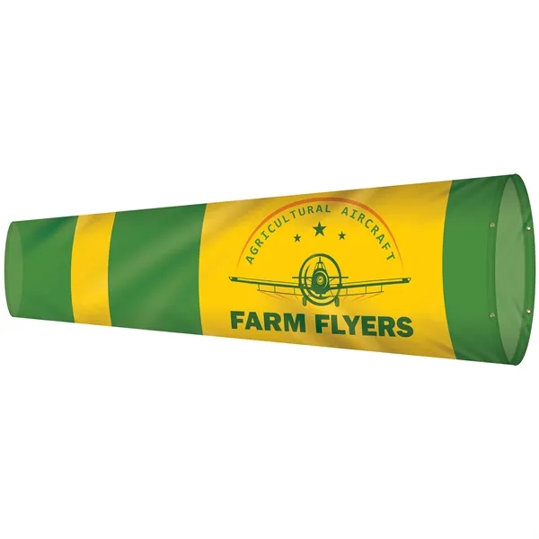 36" x 120" Custom Digitally Printed Knitted Polyester Windsocks... from ASI 80228 Quinn