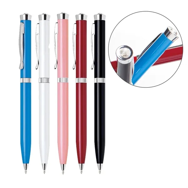 Aluminum twist action ballpoint pen with slim body with lustrous enamel... from ASI 31517 Admart Products / Admart Line