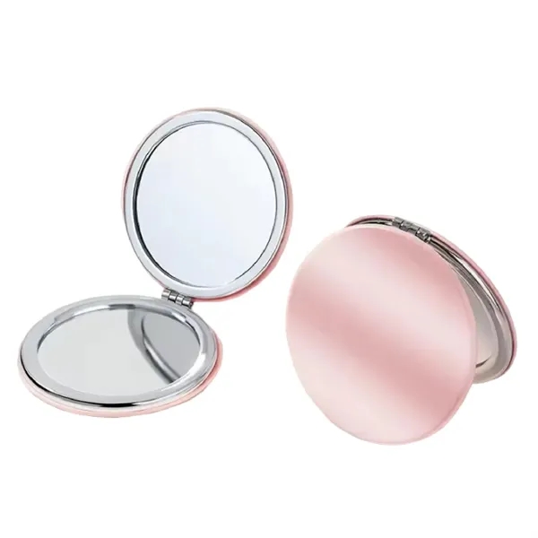 Round shape folding compact makeup mirror plus full color UV imprint... from ASI 37218 Athena Promo (tm)