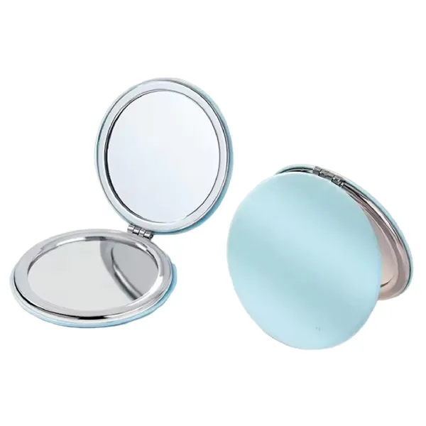 Round shape folding compact makeup mirror plus full color UV imprint... from ASI 37218 Athena Promo (tm)