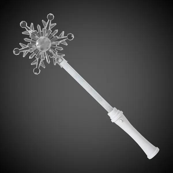 15" snowflake shaped LED light-up wand.... from ASI 42016 Brighter Promotions Inc