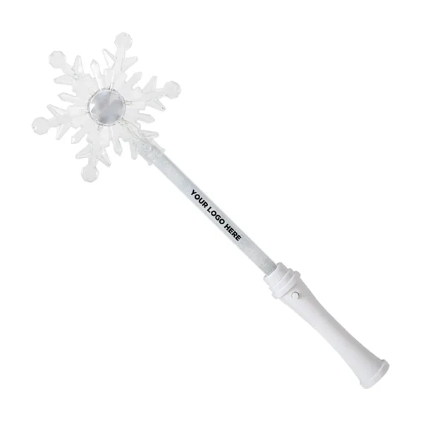 15" snowflake shaped LED light-up wand.... from ASI 42016 Brighter Promotions Inc