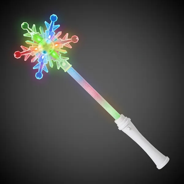 15" snowflake shaped LED light-up wand.... from ASI 42016 Brighter Promotions Inc