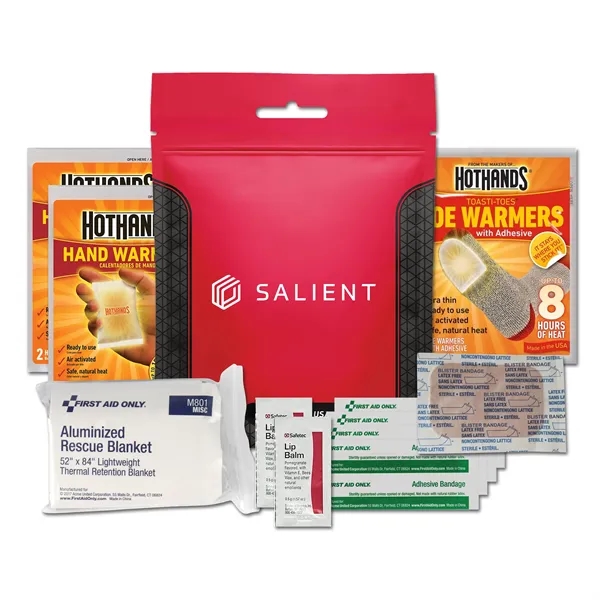 Cold-weather hygiene kit with two hand warmers, toe warmers, an emergency... from ASI 84514 Safety Made