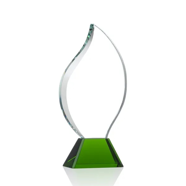 The statuesque Optical Crystal Norina Award features an elegant Flame with... from ASI 84592 St Regis Group / St Regis