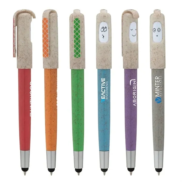 Charlie Plunge-Action Ballpoint / Stylus / Mood Pen... from ASI 67866 Logomark/Valumark