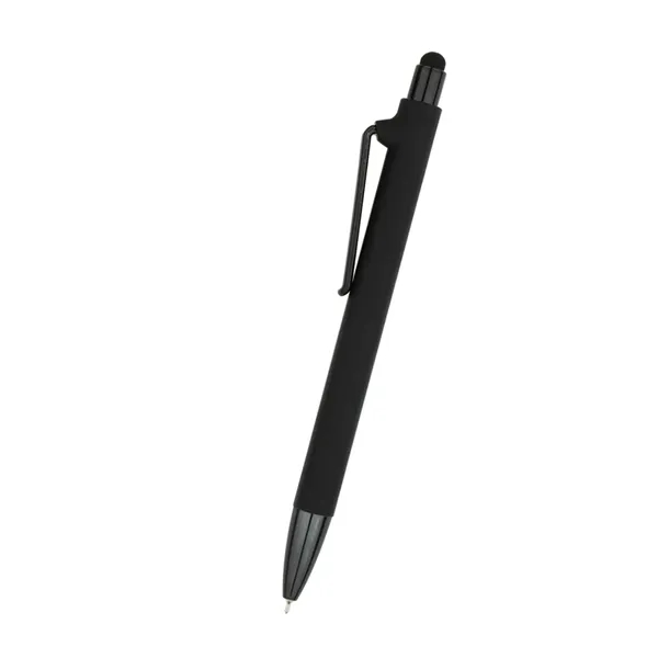 Pen with a plunger action design, stylus on top and low-viscosity... from ASI 61125 Hit Promotional Products / Hit®