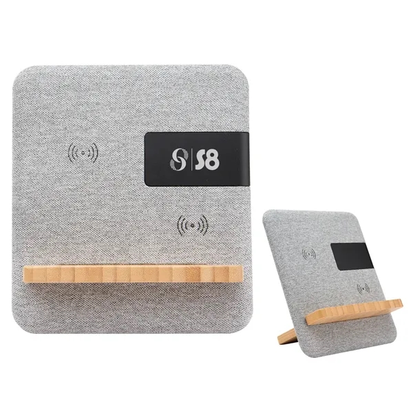 Wireless charger with digital display clock.... from ASI 61125 Hit Promotional Products / Hit®