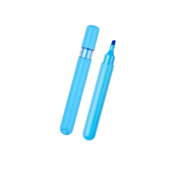 Chisel tip highlighter with fidget roller ball on the end.... from ASI 61125 Hit Promotional Products / Hit®