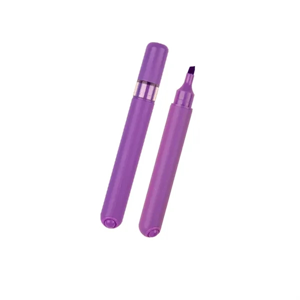 Chisel tip highlighter with fidget roller ball on the end.... from ASI 61125 Hit Promotional Products / Hit®
