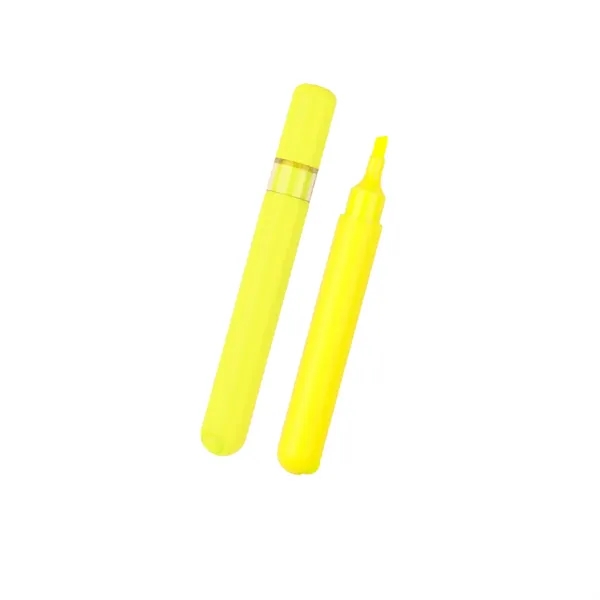 Chisel tip highlighter with fidget roller ball on the end.... from ASI 61125 Hit Promotional Products / Hit®