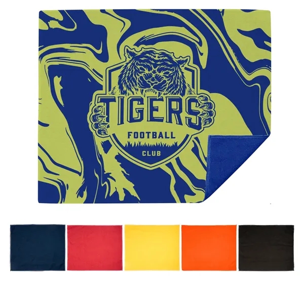 15" x 18" recycled polyester rally towel with edge-to-edge, full-color printing.... from ASI 61125 Hit Promotional Products / Hit®