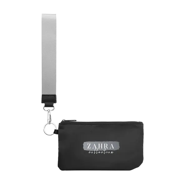 rPET wristlet pouch with zippered main compartment and O-ring attachment.... from ASI 61125 Hit Promotional Products / Hit®