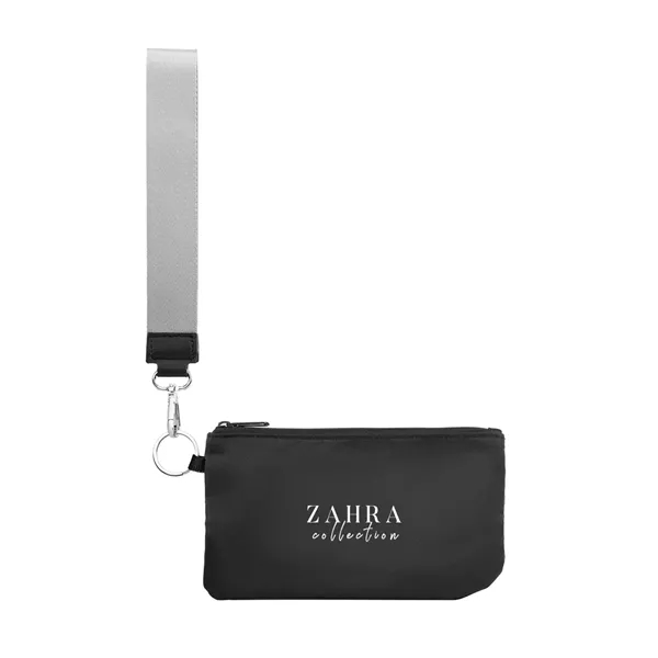 rPET wristlet pouch with zippered main compartment and O-ring attachment.... from ASI 61125 Hit Promotional Products / Hit®