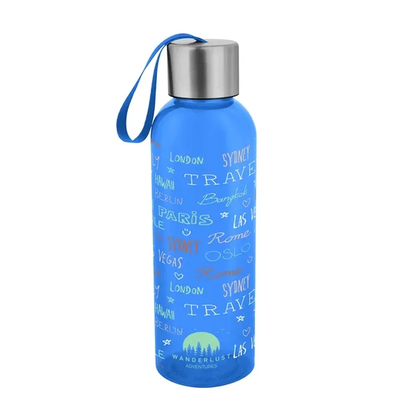 20 oz. recycled polyester bottle with screw-on, spill-resistant lid, carry strap... from ASI 61125 Hit Promotional Products / Hit®