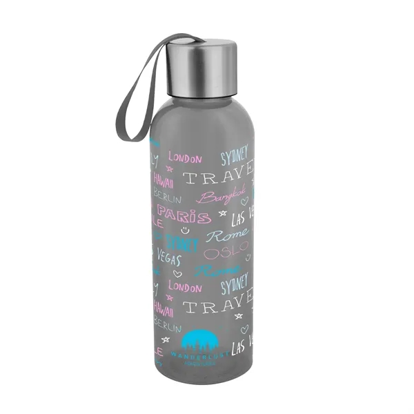 20 oz. recycled polyester bottle with screw-on, spill-resistant lid, carry strap... from ASI 61125 Hit Promotional Products / Hit®
