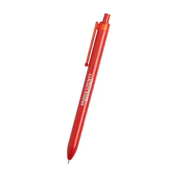 Plunger action gel ink pen made with recycled ABS.... from ASI 61125 Hit Promotional Products / Hit®