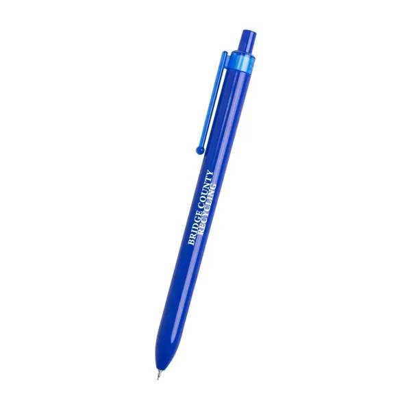 Plunger action gel ink pen made with recycled ABS.... from ASI 61125 Hit Promotional Products / Hit®